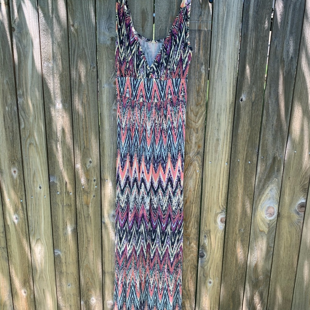 Multi-colored maxi dress